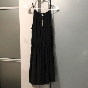 Black short romper from Old Navy.